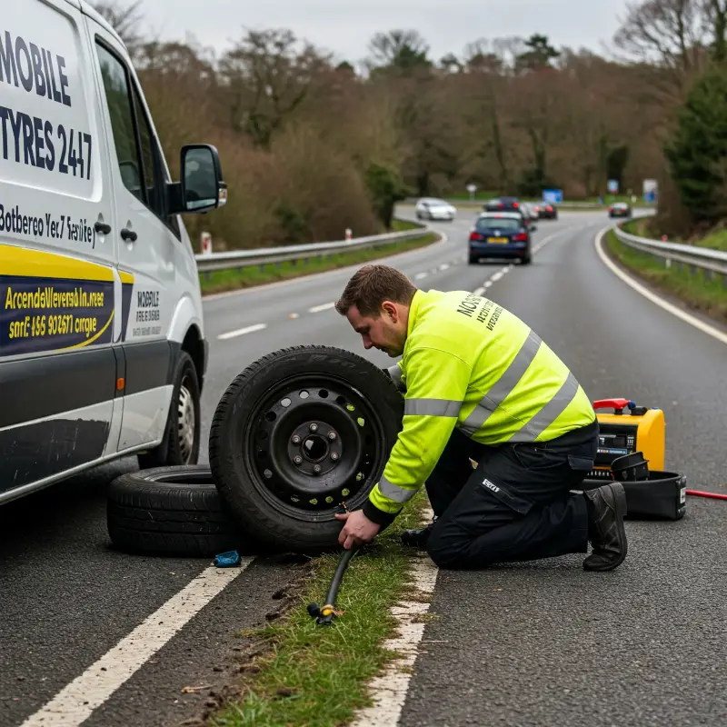 Mobile tyre puncture repair